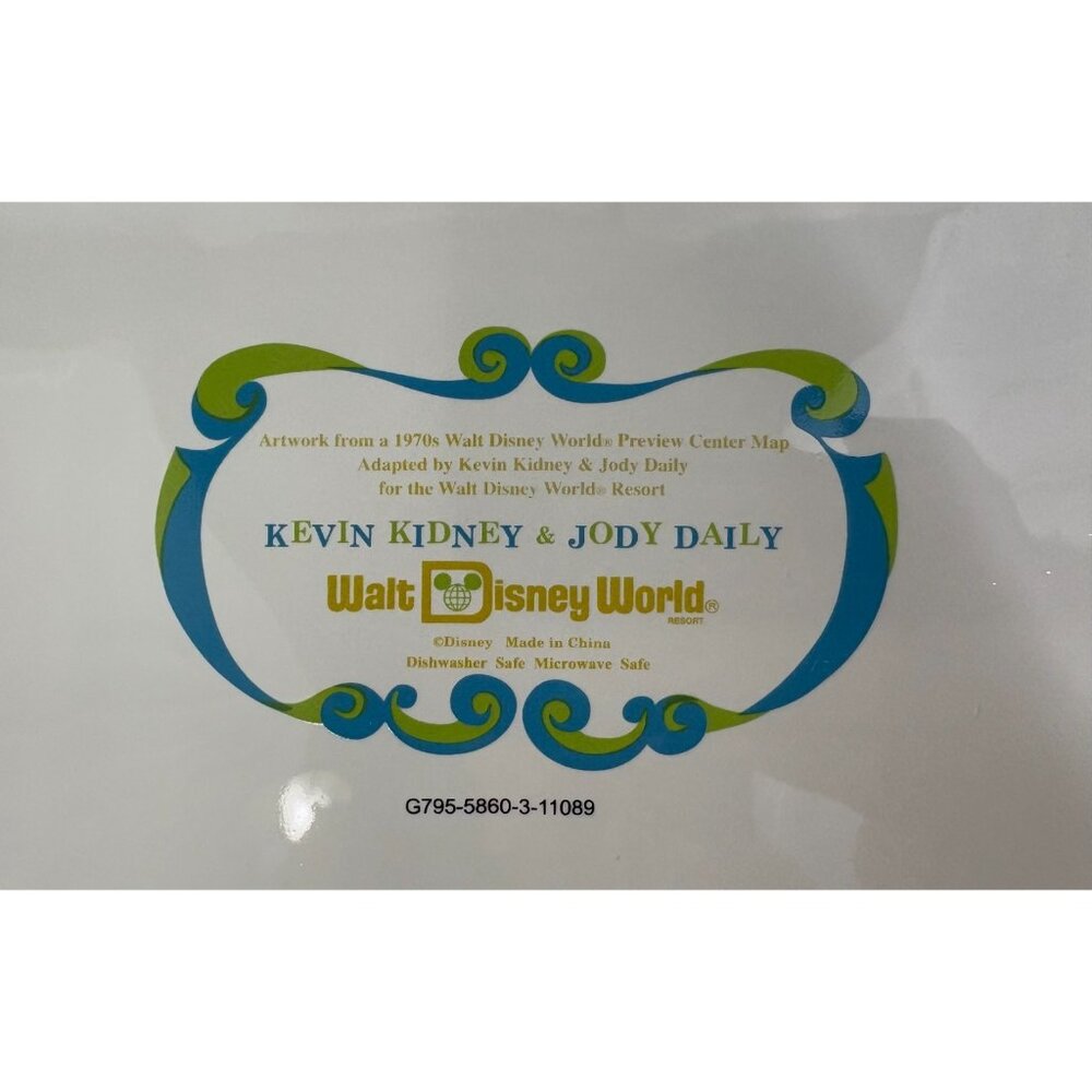 Disney World Preview Center Map Plates by Kevin Kidney & Jody Daily set x 3 - Picture 9 of 12